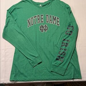 Colosseum Green Notre Dame Long Sleeve Tee
